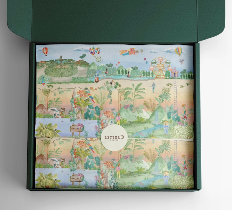 Letter B world stickers set