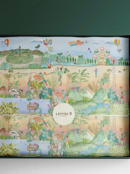 Letter B world stickers set