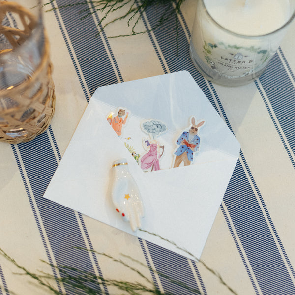 Letter B world stickers set